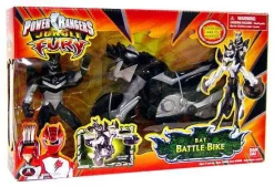 Budget 🥰 Power Rangers Jungle Fury Bat Battle Bike Action Figure Vehicle [Damaged Package] ✨