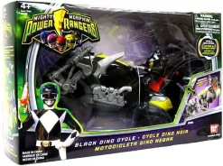 Best Sale ⭐ Power Rangers Mighty Morphin Black Dino Cycle Action Figure Vehicle 💯