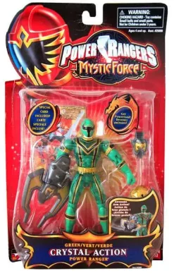 Deals ❤️ Power Rangers Mystic Force Green Crystal Action Power Ranger Action Figure [Damaged Package] 👍