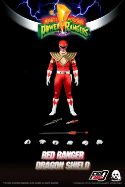 Best deal 🎁 Power Rangers Mighty Morphin Red Ranger Action Figure [Dragon Shield] 👏 -Power Rangers shop dec209472 inset4