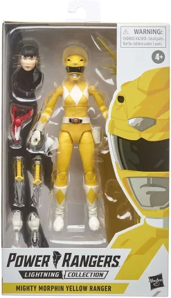 Promo 🥰 Power Rangers Mighty Morphin Lightning Collection Yellow Ranger Action Figure 🥰 -Power Rangers shop e8654as00 inset1