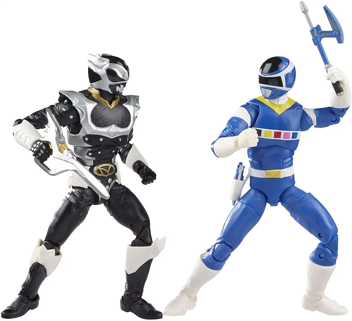 New ๐ Power Rangers In Space Lightning Collection Blue Ranger vs. Psycho Silver Action Figure 2-Pack ๐ 3 New ๐ Power Rangers In Space Lightning Collection Blue Ranger vs. Psycho Silver Action Figure 2-Pack ๐
