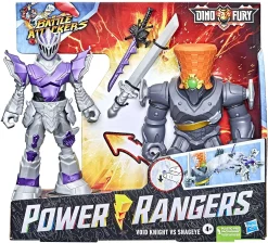 Discount ❤️ Power Rangers Dino Fury Battle Attackers Void Knight & Snageye Action Figure 2-Pack ✔️