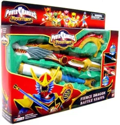Coupon 😉 Power Rangers Mystic Force Fierce Dragon Battle Staffs Roleplay Toy [Damaged Package] 🧨