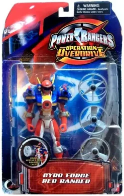 Wholesale 👍 Power Rangers Operation Overdrive Gyro Force Red Ranger Action Figure 🎉