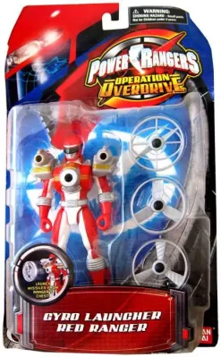 Top 10 😍 Power Rangers Operation Overdrive Gyro Launcher Red Ranger Action Figure ✨
