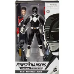 Flash Sale 👍 Power Rangers Mighty Morphin Lightning Collection Black Ranger Action Figure [Adam Park] 🌟