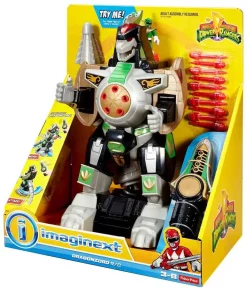 Brand new ๐ Fisher Price Power Rangers Imaginext Mighty Morphin Dragonzord Figure Set ๐งจ