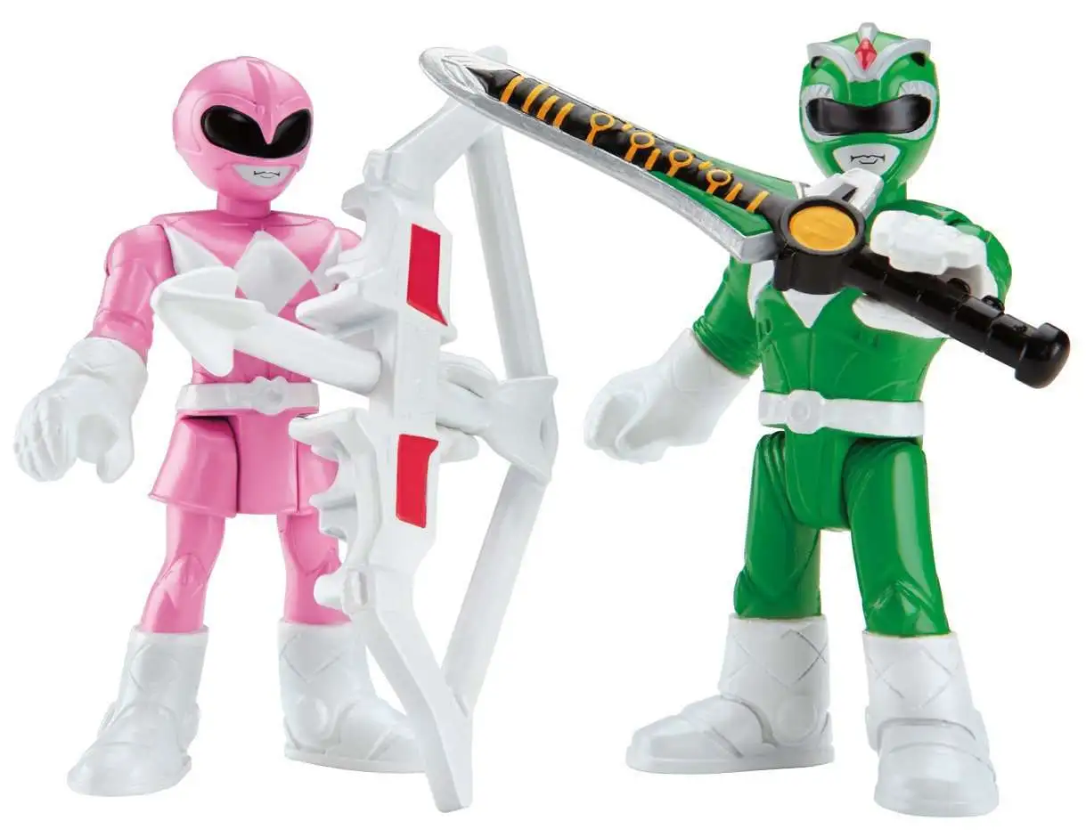 Best Sale 🥰 Fisher Price Power Rangers Imaginext Mighty Morphin Green Ranger & Pink Ranger Mini Figure 2-Pack 🔔 4 Best Sale 🥰 Fisher Price Power Rangers Imaginext Mighty Morphin Green Ranger & Pink Ranger Mini Figure 2-Pack 🔔 - Image 2
