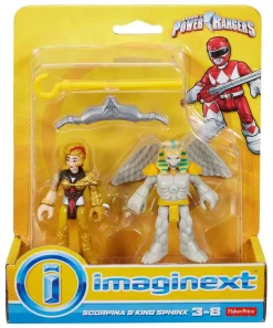 Budget 💯 Fisher Price Power Rangers Imaginext Mighty Morphin Scorpina & King Sphinx Mini Figure 2-Pack 👍