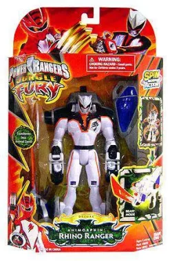 Best Pirce 💯 Power Rangers Jungle Fury Animorphin Rhino Ranger Deluxe Action Figure 🧨