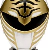 Best Sale 👏 Power Rangers Mighty Morphin Legacy White Ranger Helmet [Quarter Scale, Damaged Package] ⭐ -Power Rangers shop legacyhelmet2packdp