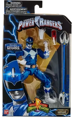 Buy 🤩 Power Rangers Mighty Morphin Legacy Blue Ranger Action Figure [Metallic, MMPR] 😍