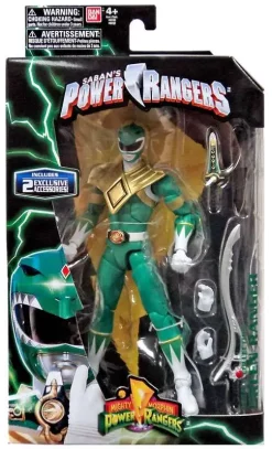 Budget 🥰 Power Rangers Mighty Morphin Legacy Build A Megazord Green Ranger Action Figure [MMPR] ✨