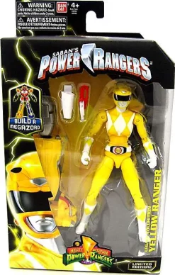 Best deal 😍 Power Rangers Mighty Morphin Legacy Build A Megazord Yellow Ranger Action Figure [MMPR] 👍