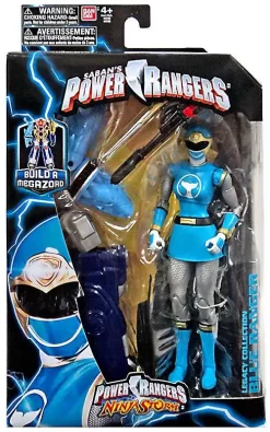 Cheapest ❤️ Power Rangers Ninja Storm Legacy Build A Megazord Blue Ranger Action Figure [NS] 🛒