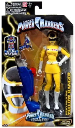Wholesale 🔥 Power Rangers In Space Legacy Build A Megazord Yellow Ranger Action Figure [PRIS] 🧨