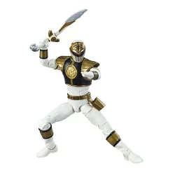 Outlet ❤️ Power Rangers Mighty Morphin Lightning Collection White Ranger Action Figure [2020, Mighty Morphin] 🥰 -Power Rangers shop lightningwhiteranger inset3