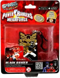 Discount ✔️ Power Rangers Megaforce Swappz Black Ranger Minifigure 🧨