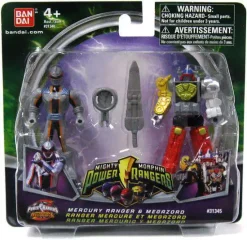 Budget 👏 Power Rangers Mighty Morphin 2009 Mercury Ranger & Megazord Action Figure 2-Pack 🥰