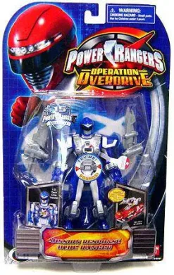 Discount 🥰 Power Rangers Operation Overdrive Mission Response Blue Ranger Action Figure 🔥