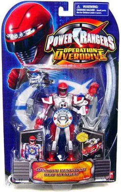 Budget ❤️ Power Rangers Operation Overdrive Mission Response Red Ranger Action Figure [Damaged Package] 🎁