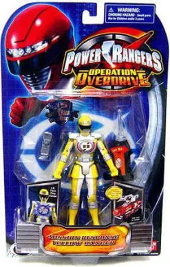 Best Pirce 😍 Power Rangers Operation Overdrive Mission Response Yellow Ranger Action Figure 🛒