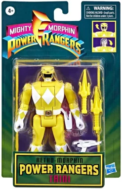 Best Sale ⭐ Power Rangers Mighty Morphin Retro-Morphin Trini Action Figure [Yellow Ranger] 🔔