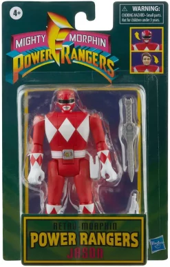 Discount 👏 Power Rangers Mighty Morphin Retro-Morphin Jason Action Figure [Red Ranger] 😉
