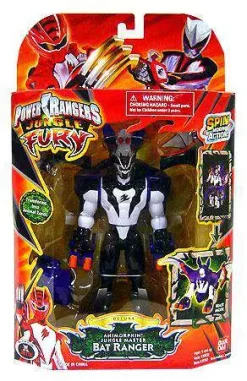 Cheap 🧨 Power Rangers Jungle Fury Animorphin Jungle Master Bat Ranger Deluxe Action Figure 🌟