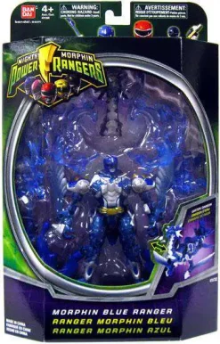 Promo 🌟 Power Rangers Mighty Morphin Morphin Blue Ranger Action Figure [Damaged Package] 😀