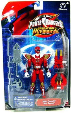 Deals ✔️ Power Rangers Operation Overdrive Dino Thunder Red Ranger Exclusive Action Figure 😉