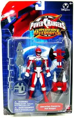 Hot Sale 🥰 Power Rangers Operation Overdrive Red Ranger Exclusive Action Figure [Metallic] 🛒