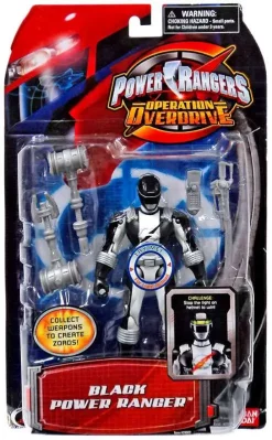 Cheapest 🥰 Power Rangers Operation Overdrive Black Power Ranger Action Figure 🔥