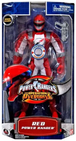 Hot Sale 🛒 Power Rangers Operation Overdrive Red Power Ranger Deluxe Action Figure 🤩