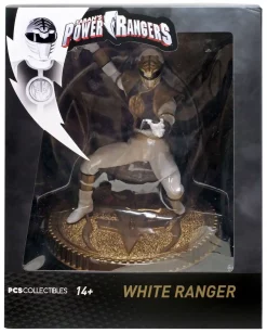 Best Sale 🤩 Power Rangers Mighty Morphin White Ranger Exclusive 7-Inch Statue 💯