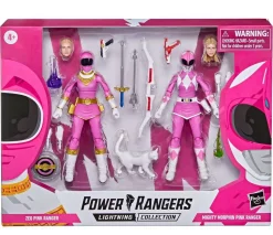 Hot Sale ❤️ Power Rangers Lightning Collection Mighty Morphin & Zeo Pink Rangers Exclusive Action Figure 2-Pack 🥰