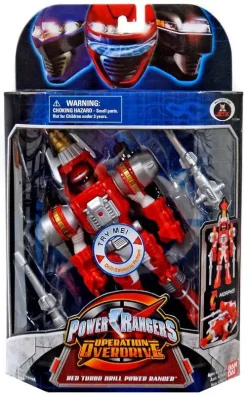 Coupon 🔥 Power Rangers Operation Overdrive Red Turbo Drill Power Ranger Action Figure 🎉