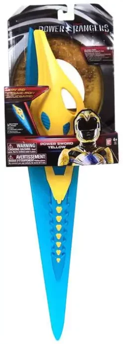 New ✨ Power Rangers Movie Yellow Power Sword Exclusive Roleplay Toy 🌟