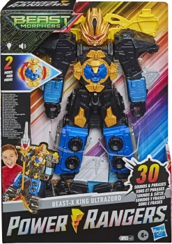 Flash Sale 😉 Power Rangers Beast Morphers Beast-X King Ultrazord Feature Figure 🎁