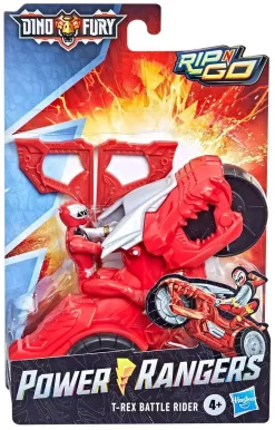 Discount ๐ Power Rangers Dino Fury Rip N Go T-Rex Battle Rider Figure & Vehicle ๐