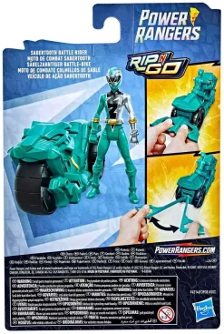 Hot Sale ❤️ Power Rangers Dino Fury Rip N Go Sabertooth Battle Rider Figure & Vehicle 🧨 -Power Rangers shop prdfsaberbattrid inset3