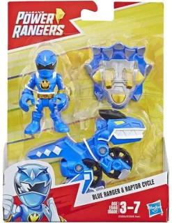 Best deal 👍 Power Rangers Playskool Heroes Blue Ranger & Raptor Cycle Figure 2-Pack 😉