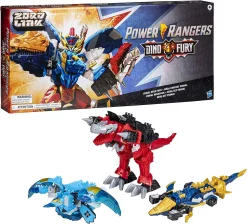 Deals 😀 Power Rangers Dino Fury Primal Mega Pack Exclusive Action Figure 3-Pack Set [T-Rex Champion Zord, Mosa Razor Zord & Ptera Freeze Zord] ✨