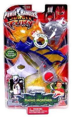 Flash Sale 😀 Power Rangers Jungle Fury Rhino Morpher Roleplay Toy 👏