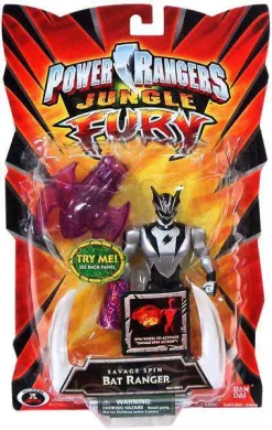Deals 😀 Power Rangers Jungle Fury Savage Spin Bat Ranger Action Figure 🎉