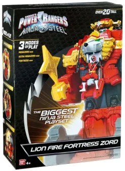 Top 10 🌟 Power Rangers Ninja Steel Lion Fire Fortress Zord Exclusive Playset [Damaged Package] ⌛
