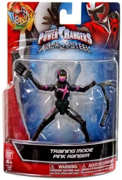 Promo 👏 Power Rangers Ninja Steel Training Mode Pink Ranger Action Figure 🤩