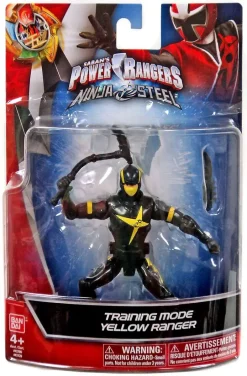Budget 🧨 Power Rangers Ninja Steel Training Mode Yellow Ranger Action Figure 🎁
