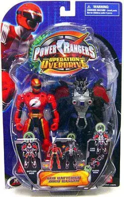 Best Sale ⌛ Power Rangers Operation Overdrive Red Battlized Zord Ranger Action Figure 🌟